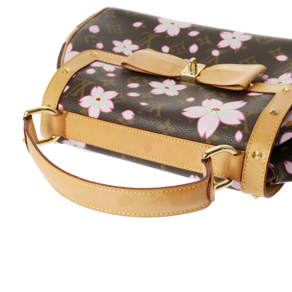 Louis Vuitton Cherry Blossom Sac Retro Handbag Brown